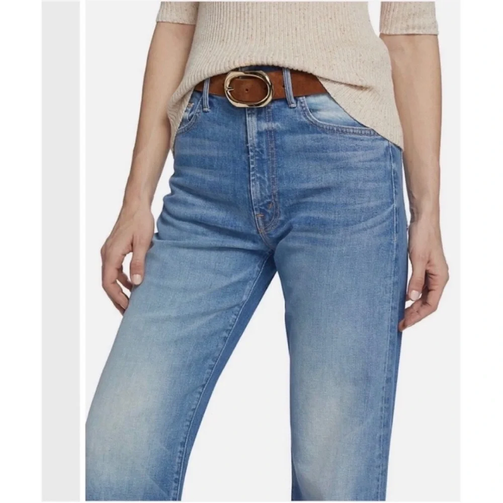 NEW Mother Superior The Lasso heel wide leg jeans - Picture 2 of 13